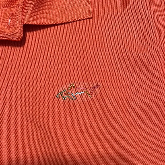 Greg Norman Golf Polo Men’s Dri Fit Polo XL Orange Dri Fit Shirt great condition - Picture 2 of 5